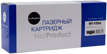 Картриджи NetProduct N-W1106A (с чипом) черный