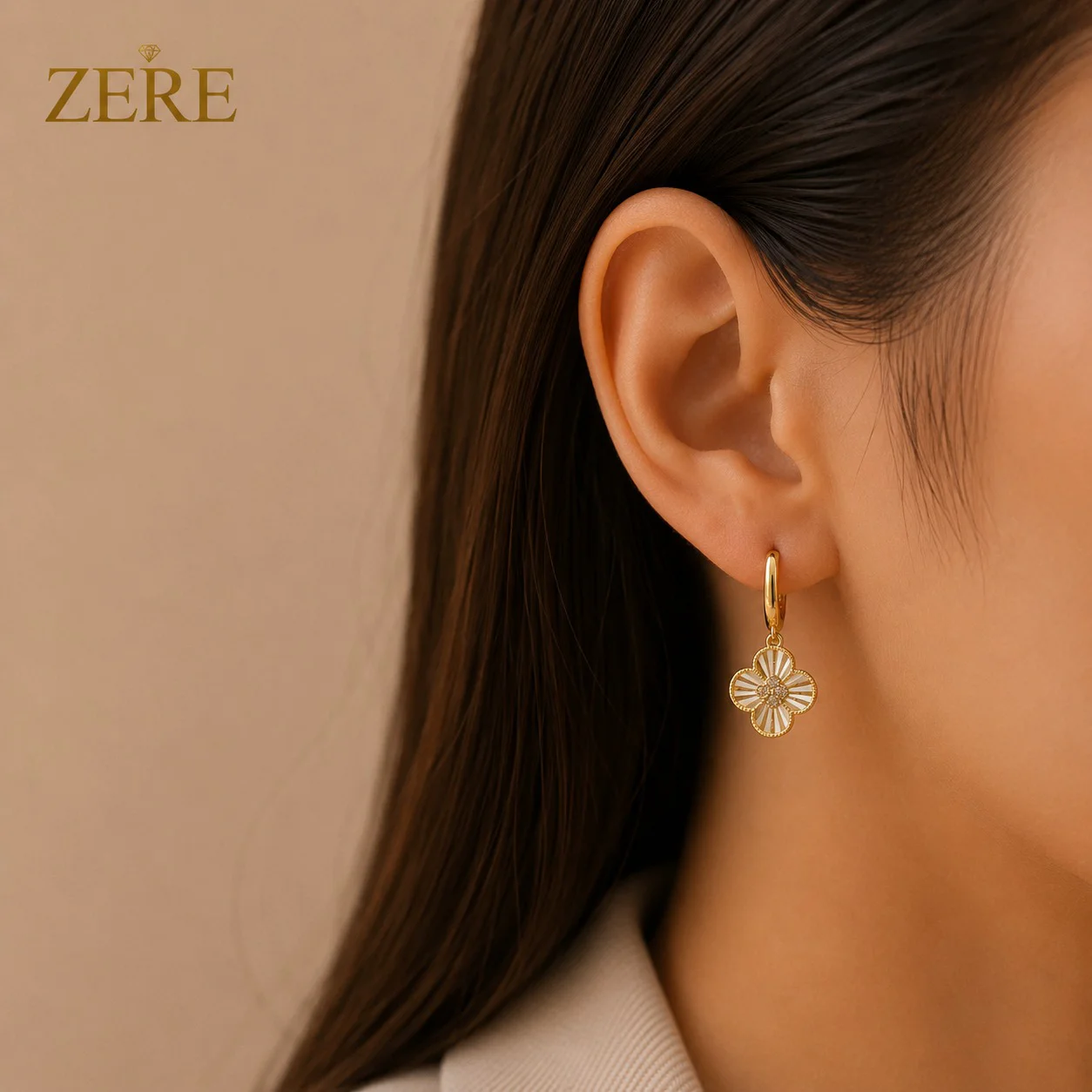 Серьги Zere ZR240709 цветок жёлтое золото 3.81гр - ForteMarket Серьги Zere ZR240709 цветок жёлтое золото 3.81гр купить,316850