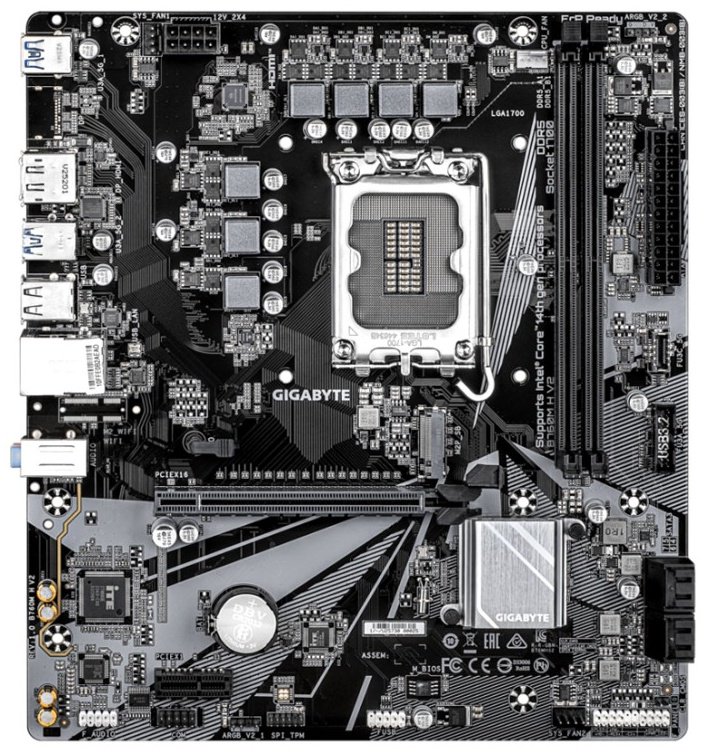 Материнская плата GIGABYTE B760M H V2 купить,NaN