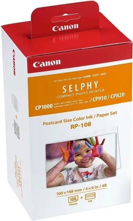 Canon Canon RP 108 бумага, A6, 108 шт, глянцевое покрытие купить,NaN