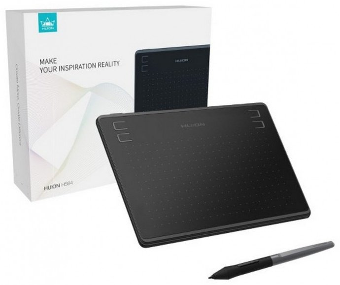 Графический планшет HUION HS64 черный