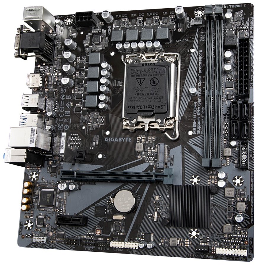 Материнская плата GIGABYTE H610M H DDR4 купить,NaN
