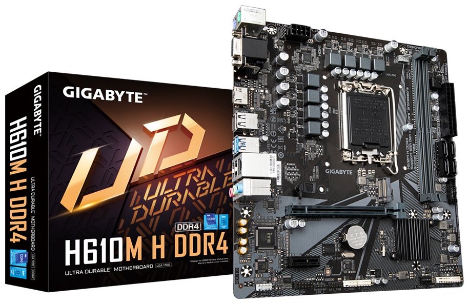 Материнская плата GIGABYTE H610M H DDR4 купить,NaN
