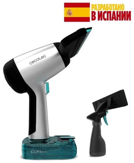 Стеклоочиститель Cecotec Conga Rockstar 3700 Glass черный, серебристый
