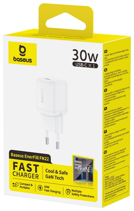 Зарядное устройство Baseus FN22 1C USB Type-C 30 Вт белый купить,NaN