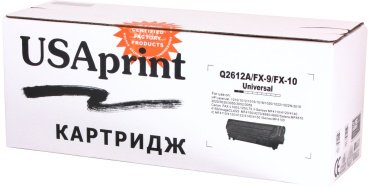 Картриджи USAprint Q2612A/FX10 (0020984) черный