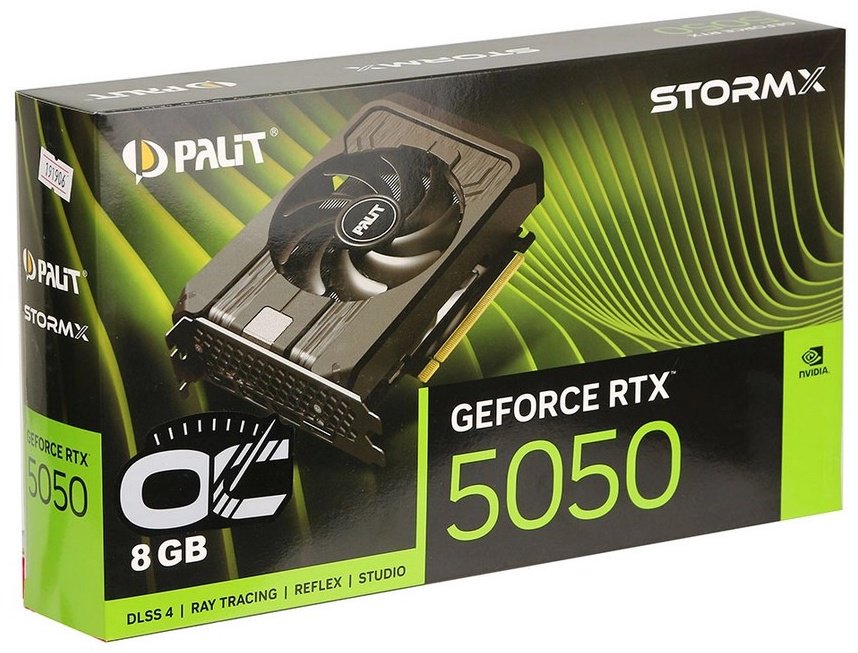 Видеокарта Palit RTX 5050 StormX OC (NE65050T19P1-GB2070F) 8 Гб купить,NaN