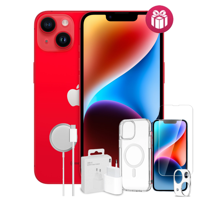 Смартфон Apple iPhone 14 128GB Product red + 5 подарков купить,440000