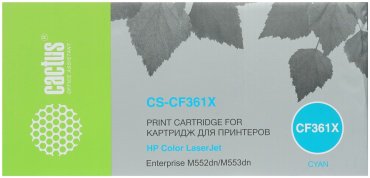 Картриджи CACTUS CF361X голубой (cyan) купить,NaN