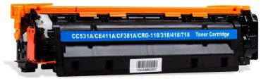 Картриджи Colorfix CC531A/CE411A/CF381A синий