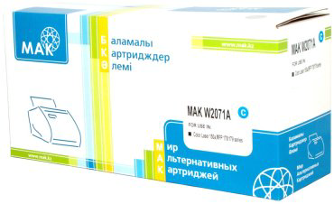 Картриджи МАК W2071A (0021422) голубой (cyan) купить,NaN