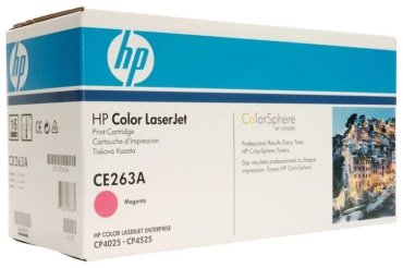 Картриджи HP CE263A пурпурный (magenta)