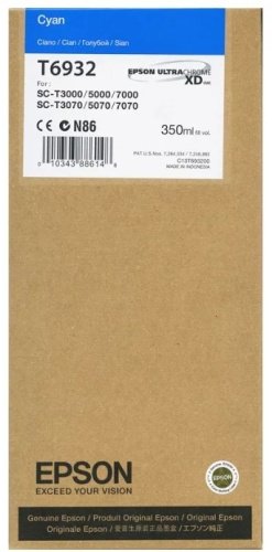 Картриджи Epson T6932 C13T693200 голубой (cyan)