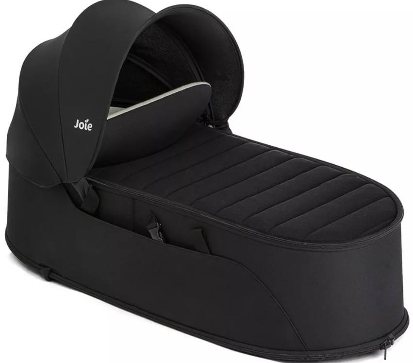 Коляска универсальная 2 в 1 Joie Litetrax Pebble/Soft Carry Cot Shale, черный, серый