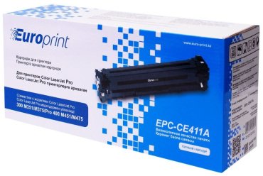Картриджи Europrint EPC-CE411A голубой
