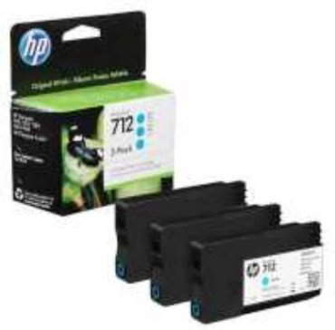 Картриджи HP 712 3ED77A голубой