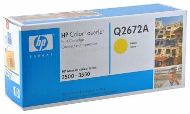 Картриджи HP Q2672A желтый