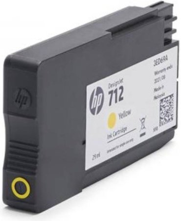 Картриджи HP 712 3ED79A желтый