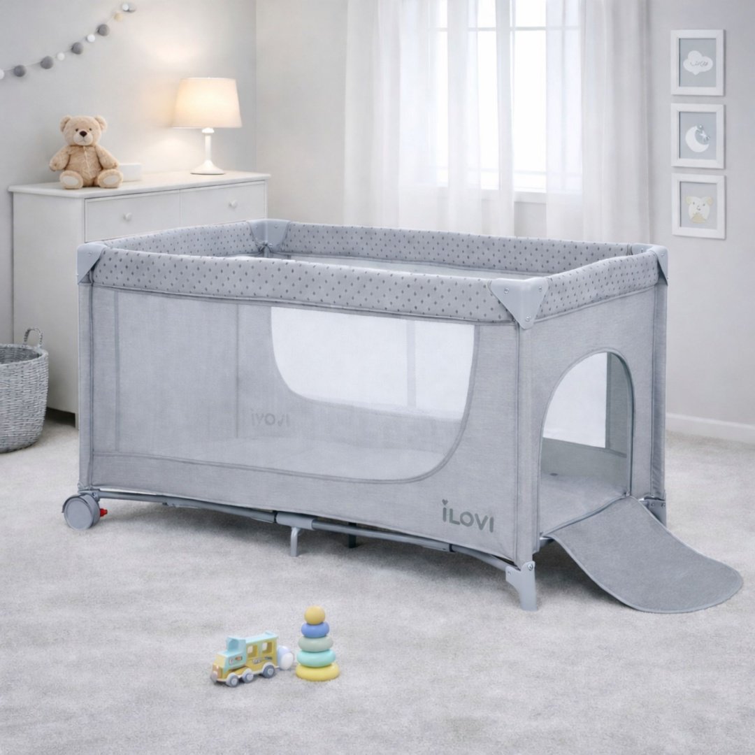 Манеж-кровать iLovi Nest, для детей от 0 до 5-ти лет без функции качания