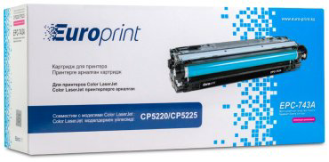 Картриджи Europrint EPC-CE743A пурпурный (magenta)