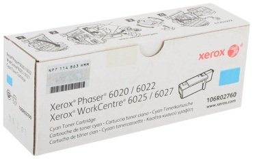 Картриджи Xerox 106R02760 голубой (cyan)