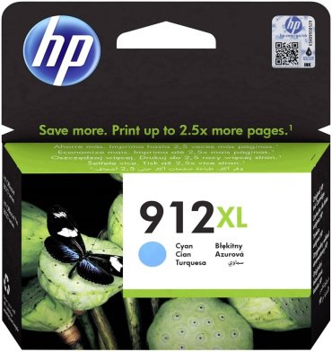 Картриджи HP 912XL Cyan 3YL81AE голубой (cyan)