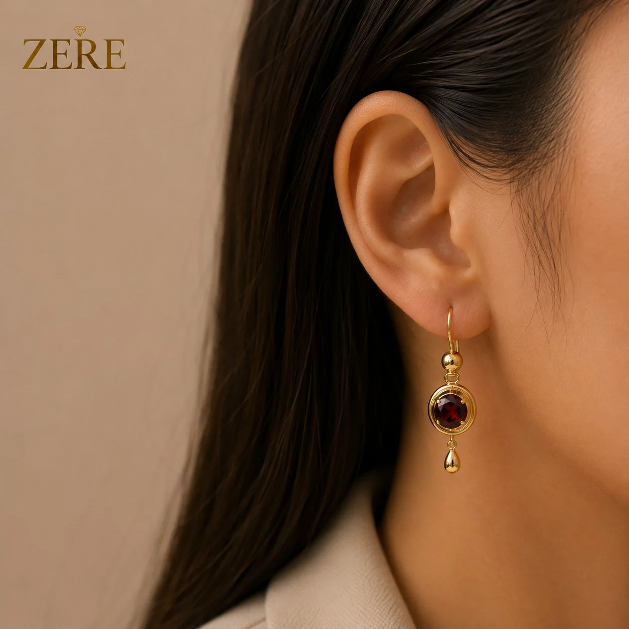 Серьги Zere ZR240713 красное золото 5.65гр - ForteMarket Серьги Zere ZR240713 красное золото 5.65гр купить,473250