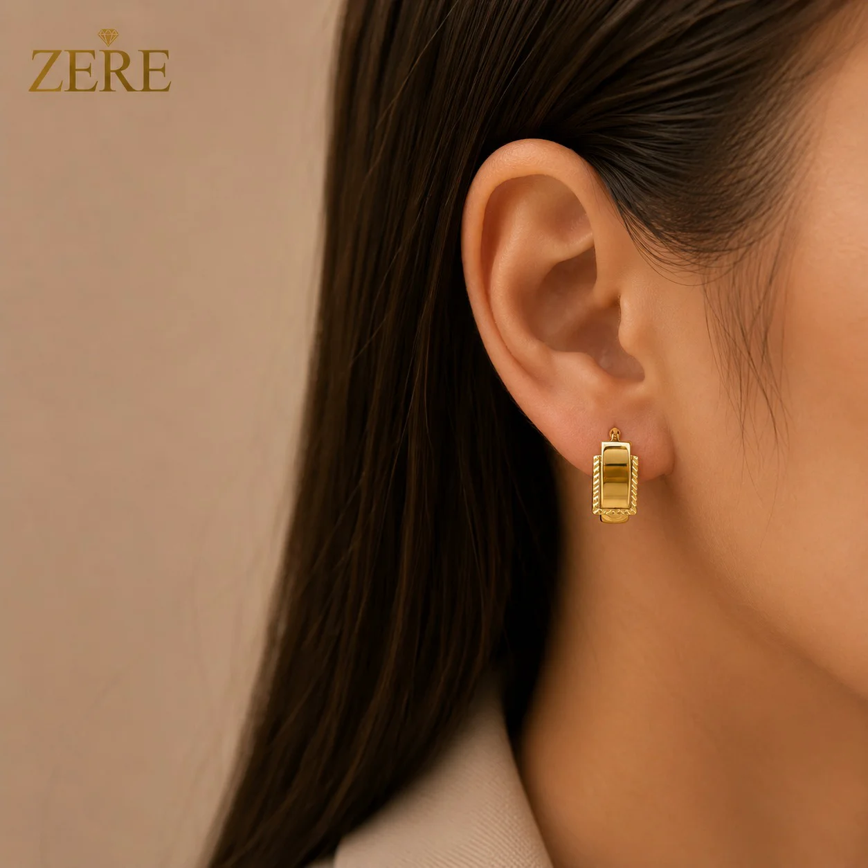Серьги Zere ZR240714 жёлтое золото 2.0гр  купить,163000