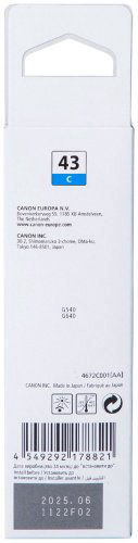 Картриджи Canon GI-43 голубой (cyan)