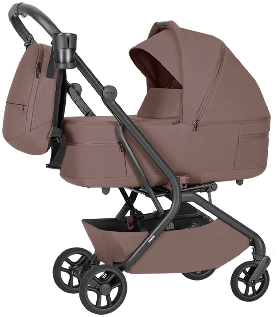 Коляска универсальная 2 в 1 CARRELLO Glace Pink, бежевый