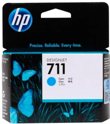 Картриджи HP 711 CZ130A голубой (cyan)