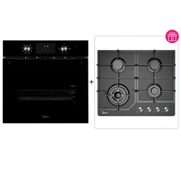 Духовой шкаф Midea MO 22800 GB + варочная поверхностьMidea MG 684TG B Black