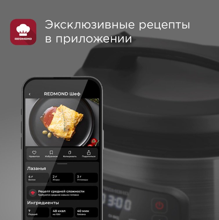 Мультиварка REDMOND MC108 черный купить,39680