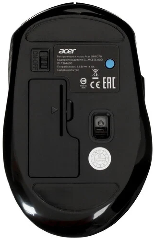Мышь Acer OMR070 черный купить,NaN