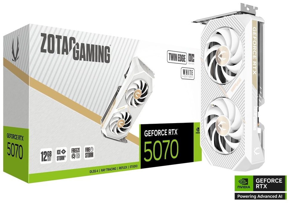 Видеокарта ZOTAC GeForce RTX 5070 12 Гб купить,NaN