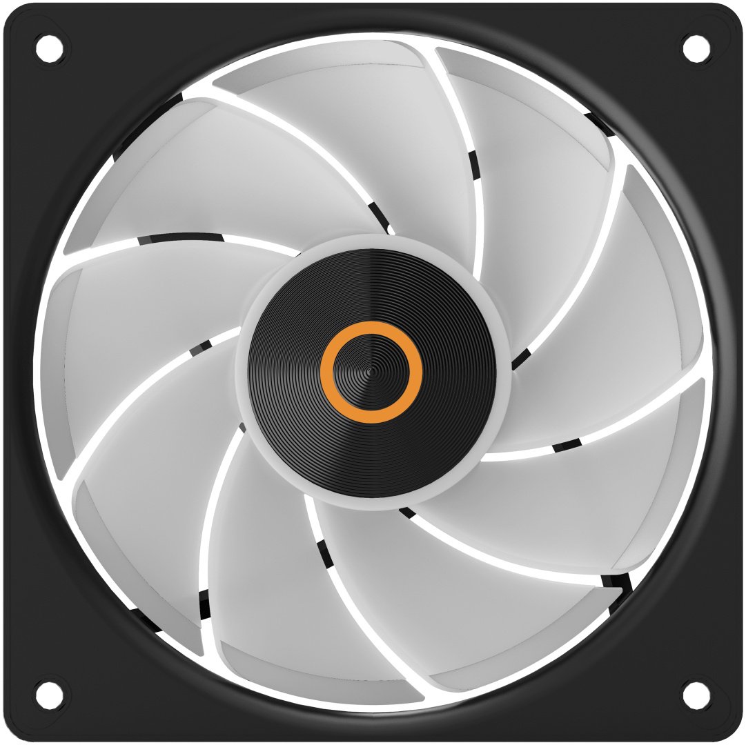 Кулер для корпуса Ocypus Gamma F12 Elite ARGB REVERSE BLADE Gamma-F12-BK1AM01E-GL черный купить,2339