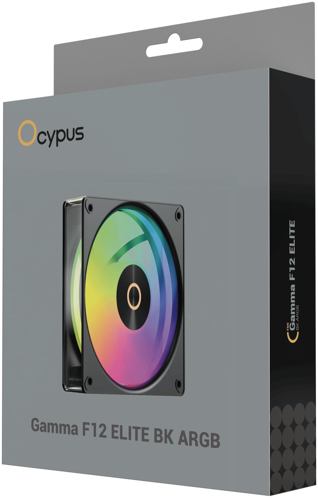 Кулер для корпуса Ocypus Gamma F12 Elite BK ARGB, Gamma-F12-BK1AM00E-GL черный купить,NaN