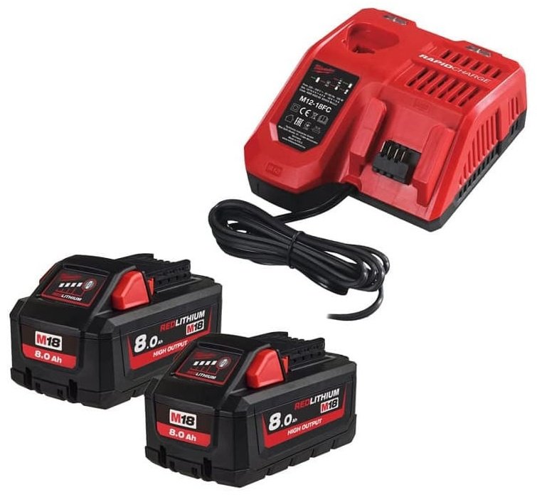 Зарядное устройство Milwaukee M18 HNRG-802 4933471073 2 шт