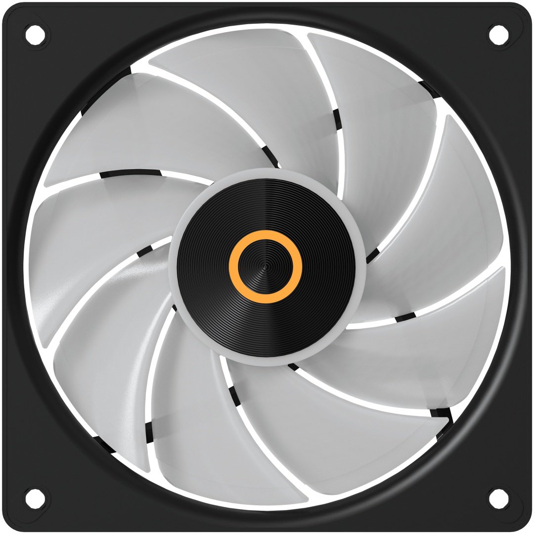 Кулер для корпуса Ocypus Gamma F12 Elite BK ARGB, Gamma-F12-BK1AM00E-GL черный купить,NaN