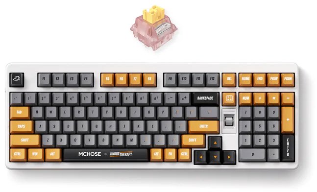 Клавиатура MCHOSE HW-UT98-4 Silent Peach V3 Switch коричневый купить,NaN