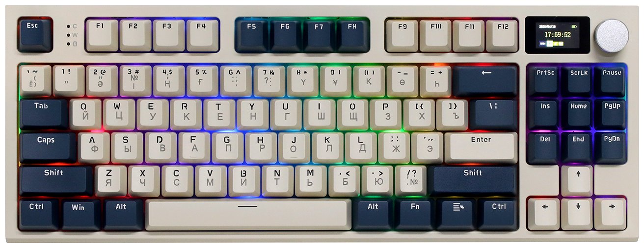 Клавиатура Attack Shark K86 синий купить,NaN
