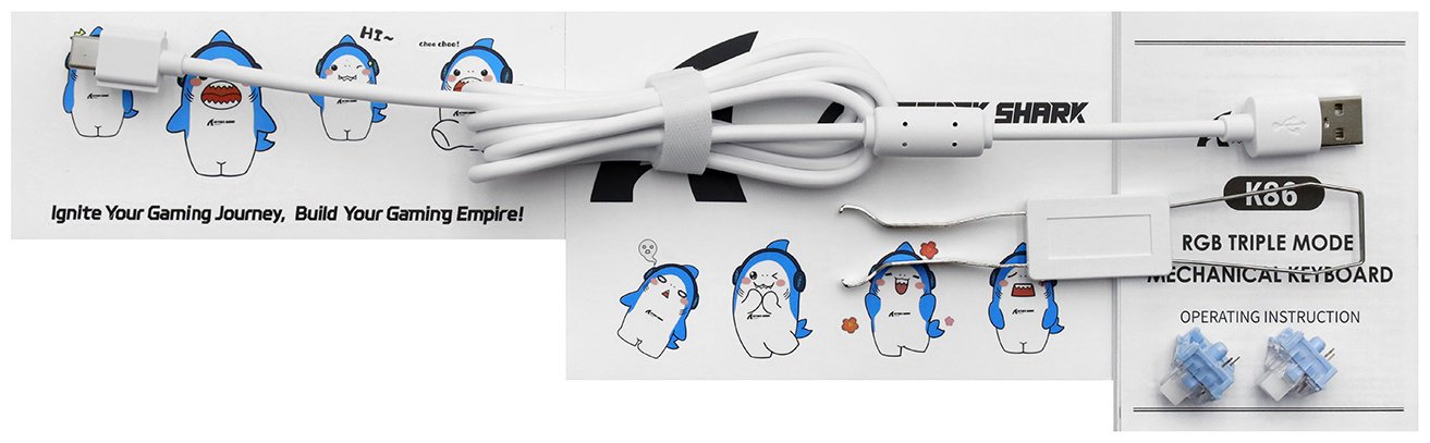Клавиатура Attack Shark K86 синий купить,NaN