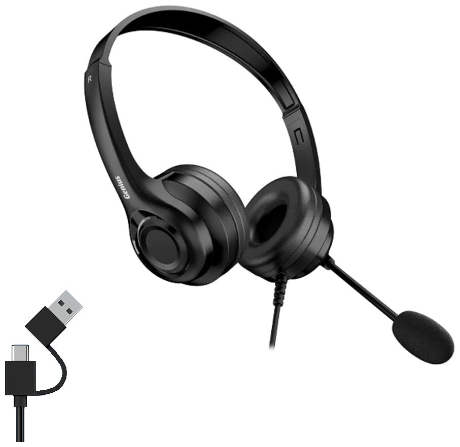 Наушники Genius HS-235U AI черный купить,8448