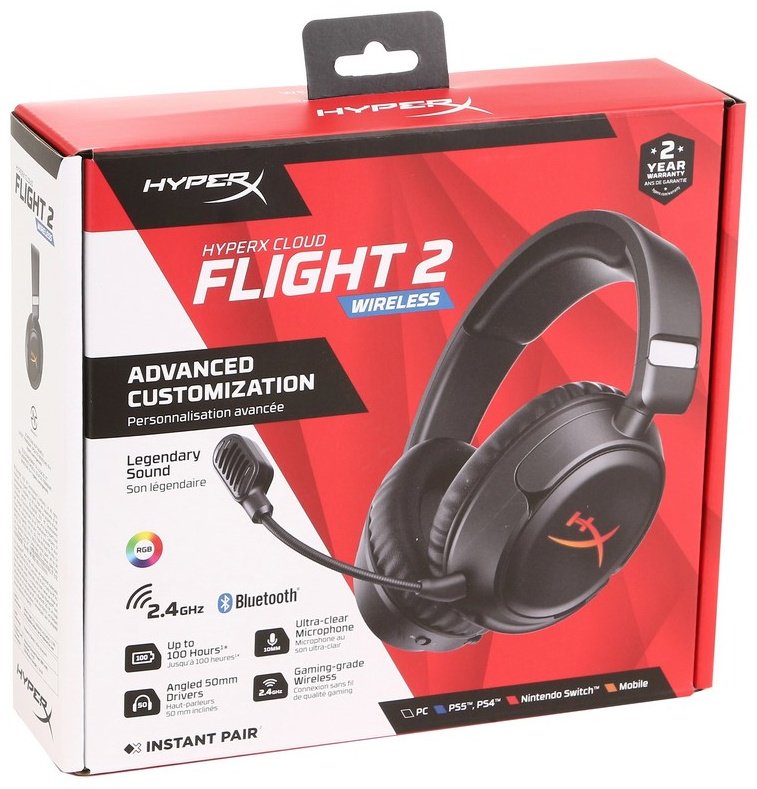 Наушники HyperX Cloud Flight 2 Wireless черный