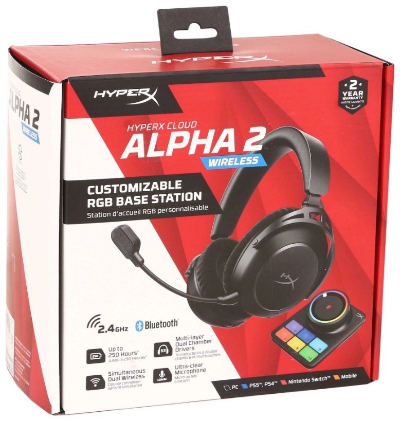 Наушники HyperX Cloud Alpha 2 Wireless (AJ5C7AA) черный
