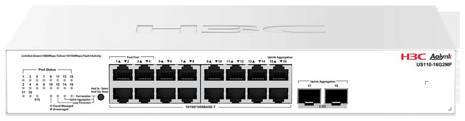 Коммутатор H3C Aolynk US110-16G2MF купить,NaN