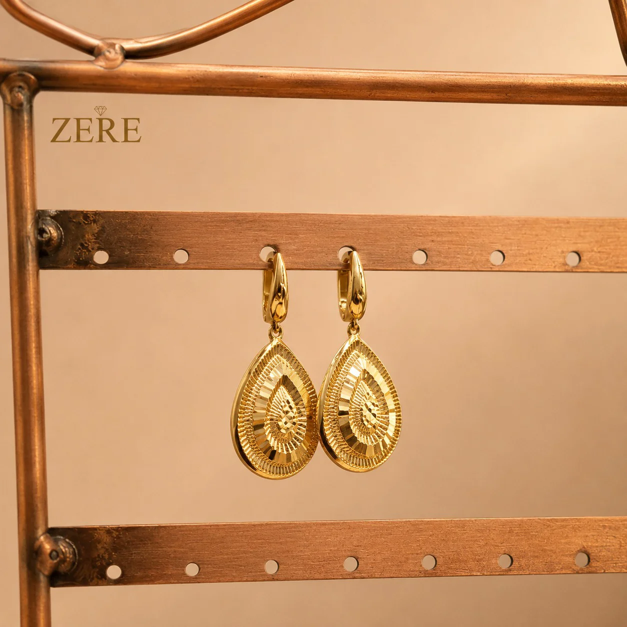 Серьги Zere ZR240720 жёлтое золото 5.75гр  купить,481750