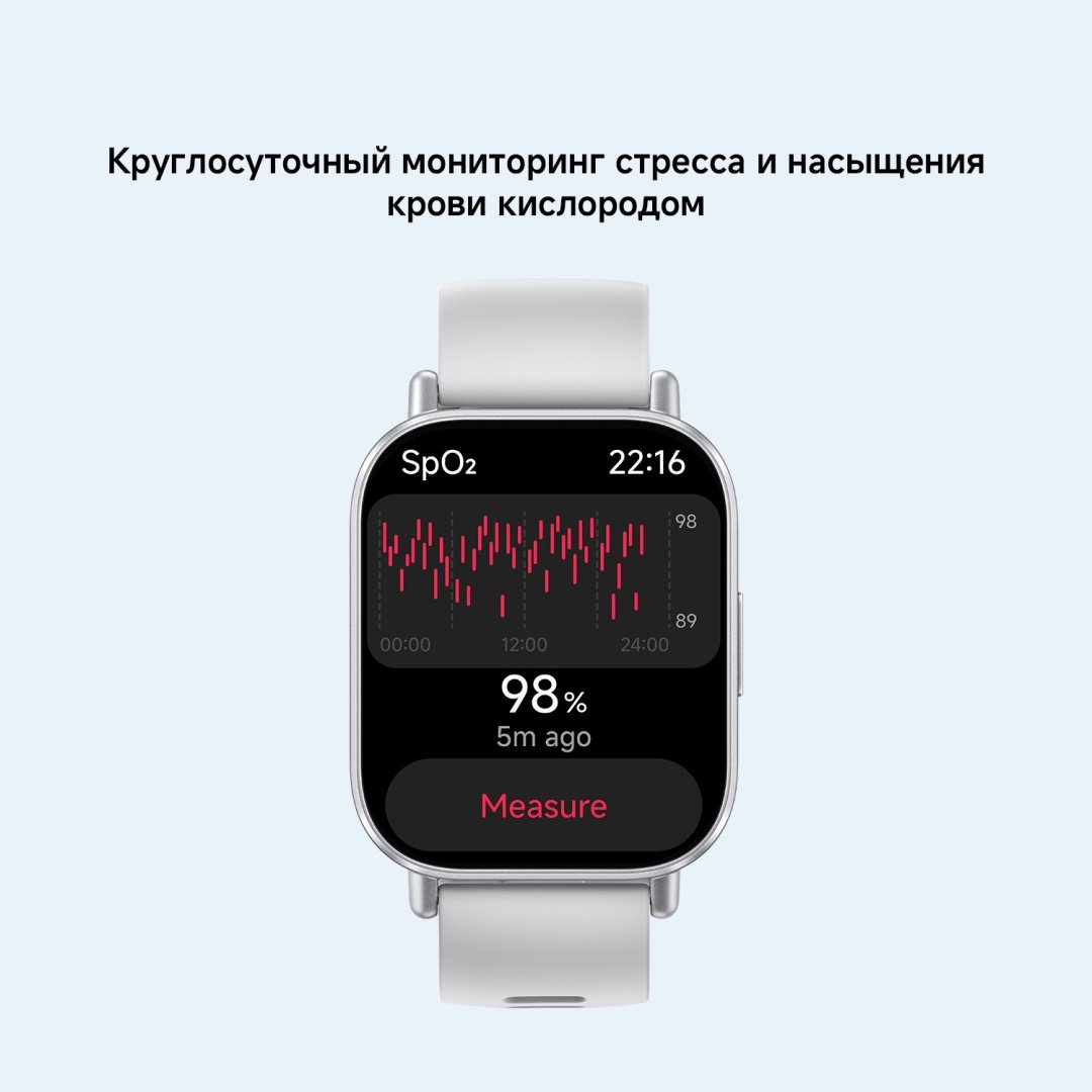 Смарт-часы Xiaomi Redmi Watch 5 Active 51 мм серебристый-серый