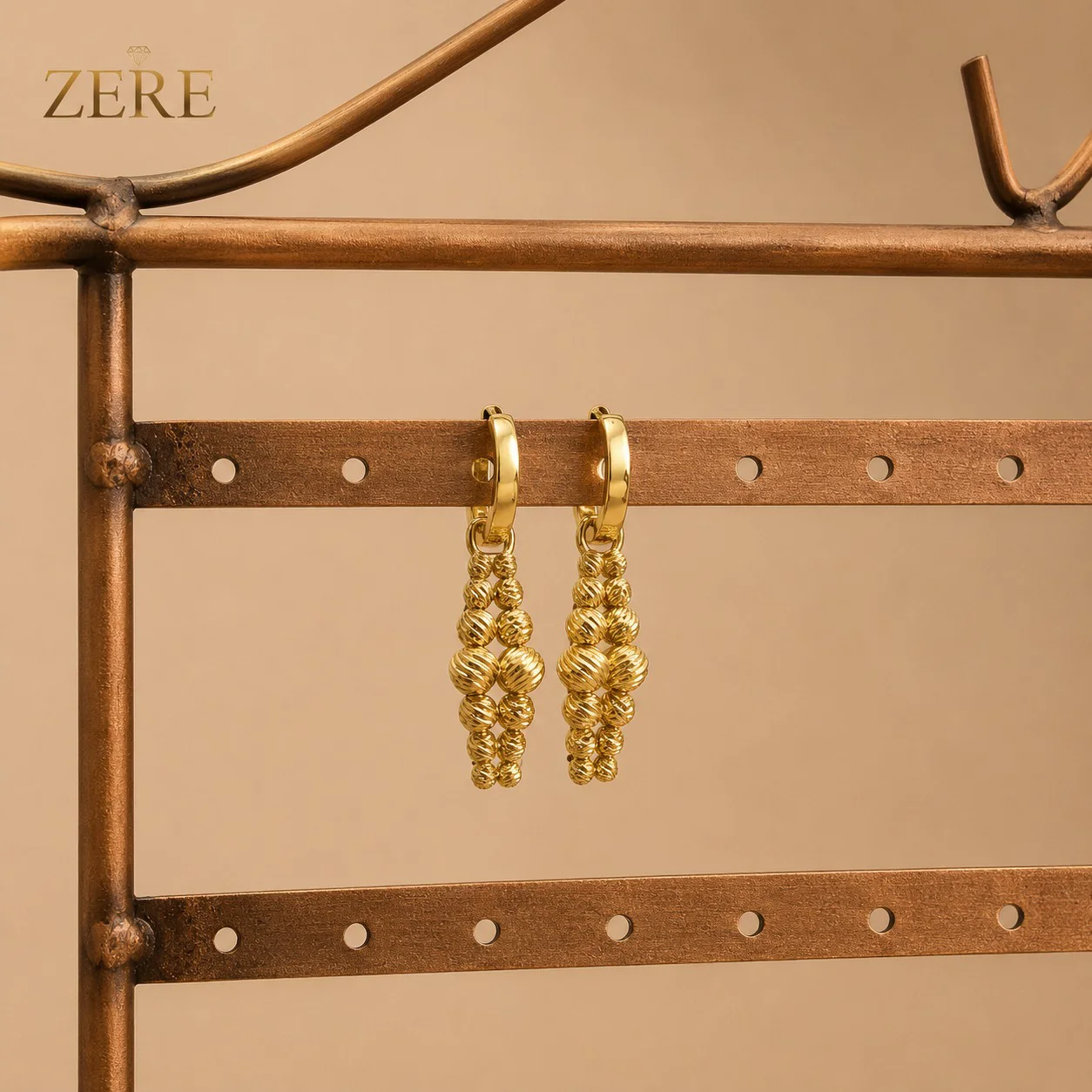 Серьги Zere ZR240718 жёлтое золото 6.11гр  купить,512350