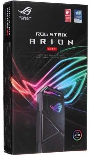 Внешний бокс ASUS ROG Strix Arion Lite M2 ESD-S1CL черный купить,NaN